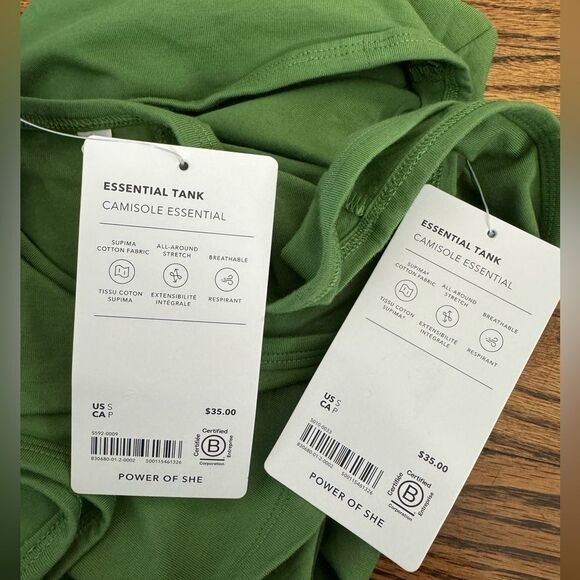 NWT New ATHLETA Essential Tank Top Baja Green Small S - Picture 2 of 7